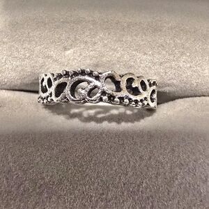 Intricate Silver Filigree Women's Ring